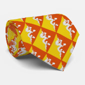 Cravate Drapeau du Bhoutan (Roulé)