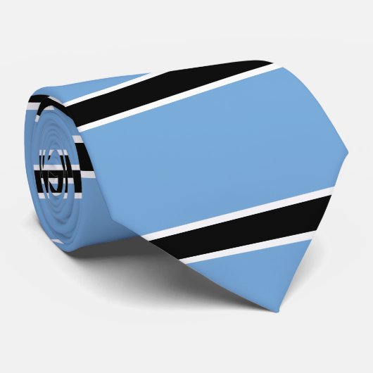 Cravate Drapeau du Botswana (Roulé)