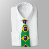 Cravate Drapeau du Brésil (Attaché)