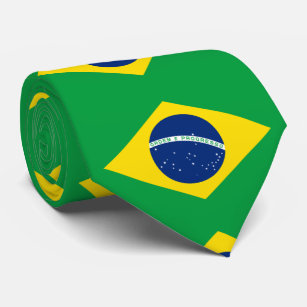 Cravate Drapeau du Brésil