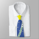 Cravate Drapeau du Brésil (Attaché)