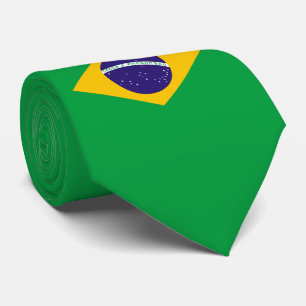Cravate Drapeau du Brésil