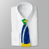 Cravate Drapeau du Brésil Tie (Attaché)
