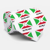 Cravate Drapeau du Burundi (Roulé)