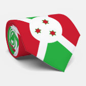 Cravate Drapeau du Burundi (Roulé)