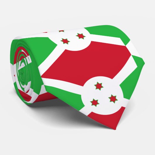 Cravate Drapeau du Burundi (Roulé)