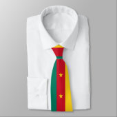 Cravate Drapeau du Cameroun (Attaché)