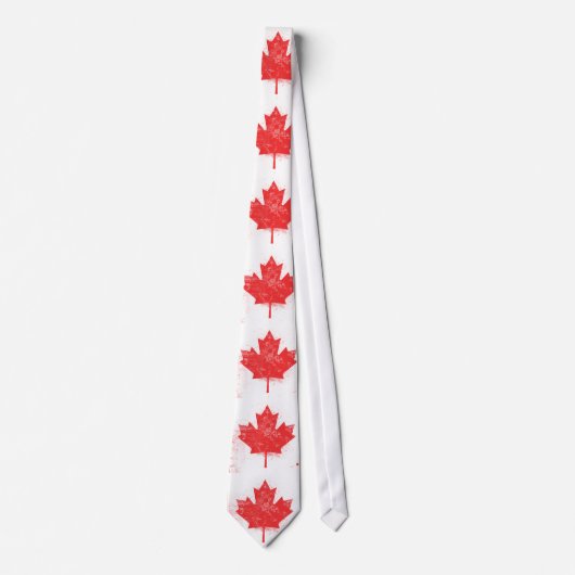 Cravate Drapeau du Canada (Devant)