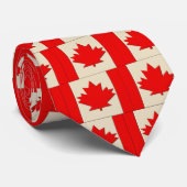 Cravate Drapeau du Canada (Roulé)
