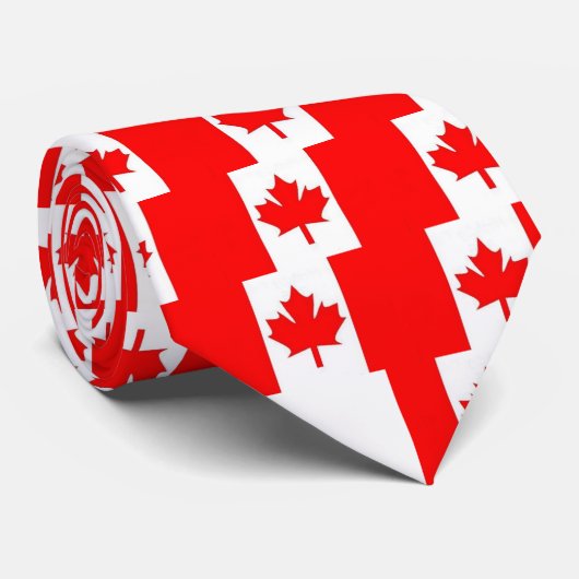 Cravate Drapeau du Canada, drapeau du Canada, drapeau du (Roulé)