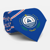 Cravate Drapeau du Cap-Vert et Emblème national, Cap-Vert (Roulé)