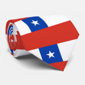 Cravate Drapeau du Chili (Roulé)