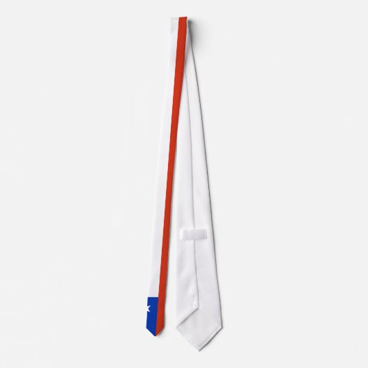 Cravate Drapeau du Chili (Dos)
