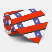 Cravate Drapeau du Chili (Roulé)