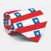 Cravate Drapeau du Chili (Roulé)
