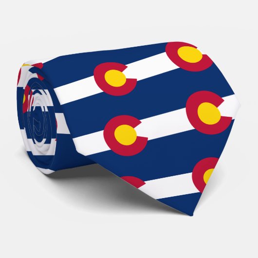 Cravate Drapeau du Colorado (Roulé)