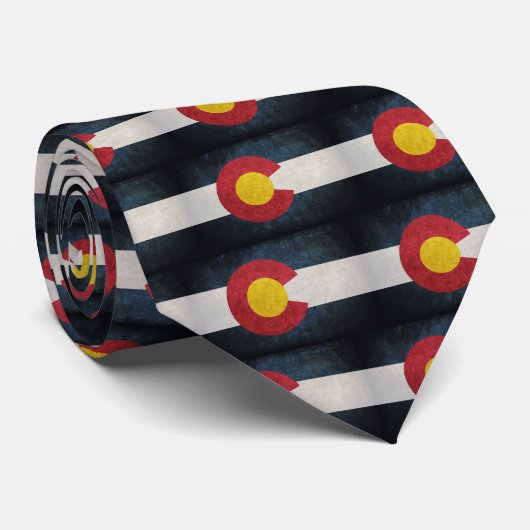 Cravate Drapeau du Colorado (Roulé)