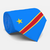 Cravate Drapeau du Congo (Roulé)