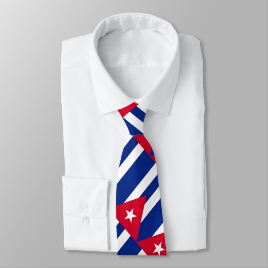 Cravate Drapeau du Cuba (Attaché)