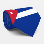 Cravate Drapeau du Cuba (Roulé)