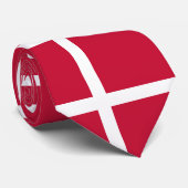 Cravate Drapeau du Danemark (Roulé)