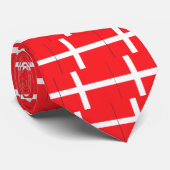 Cravate Drapeau du Danemark (Roulé)