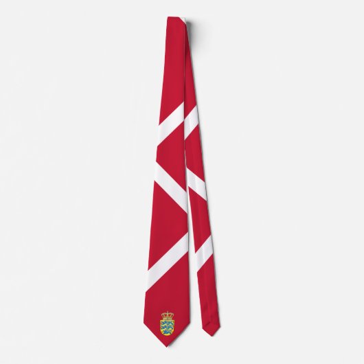 Cravate Drapeau du Danemark (Devant)