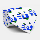 Cravate Drapeau du détroit de Torres - Silhouette (Roulé)