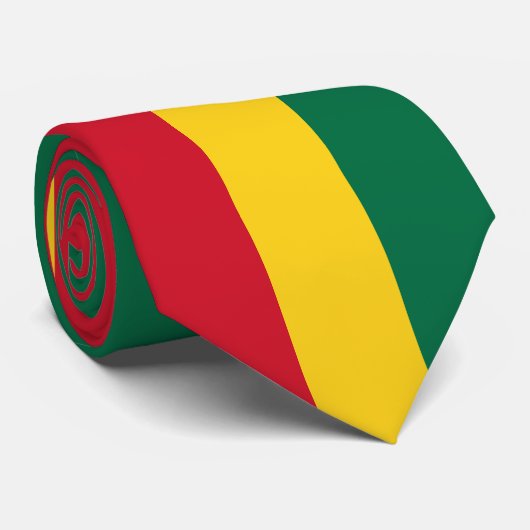Cravate Drapeau du Ghana (Roulé)