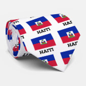 Cravate Drapeau du Haïti (Roulé)