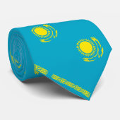 Cravate Drapeau du Kazakhstan (Roulé)
