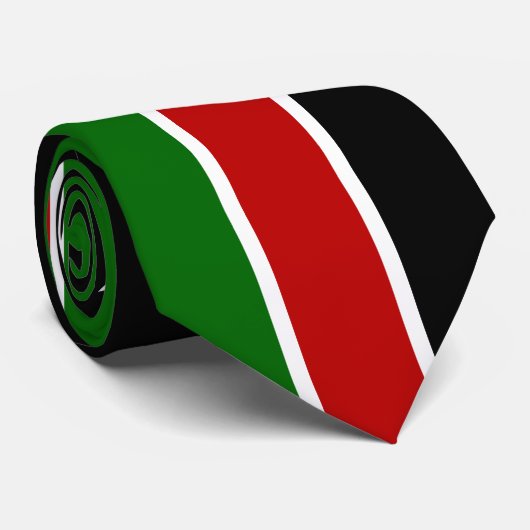 Cravate Drapeau du Kenya (Roulé)
