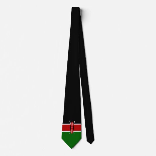 Cravate Drapeau du Kenya (Devant)