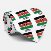 Cravate Drapeau du Kenya (Roulé)