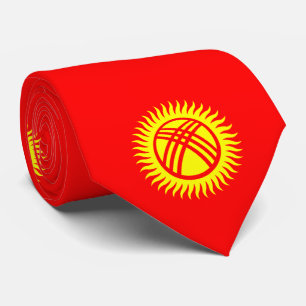 Cravate Drapeau du Kirghizistan
