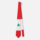 Cravate Drapeau du Liban (Devant)