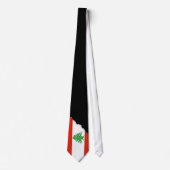 Cravate Drapeau du Liban (Devant)