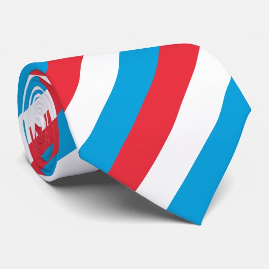 Cravate Drapeau du Luxembourg (Roulé)