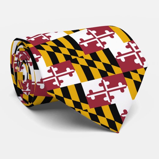 Cravate Drapeau du Maryland (Roulé)