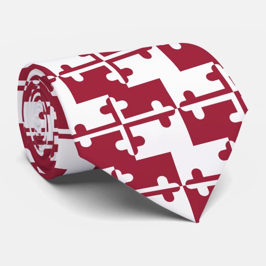 Cravate Drapeau du Maryland (Roulé)