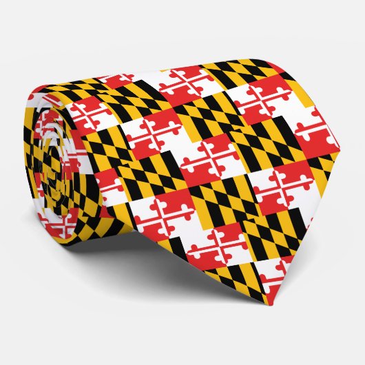 Cravate Drapeau du Maryland (Roulé)
