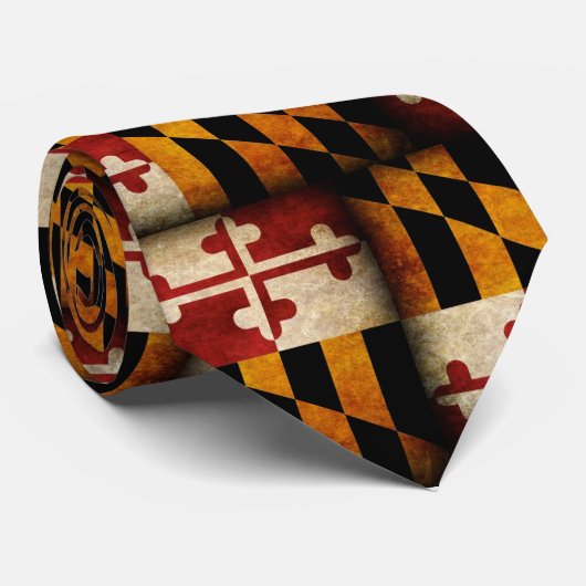 Cravate Drapeau du Maryland (Roulé)