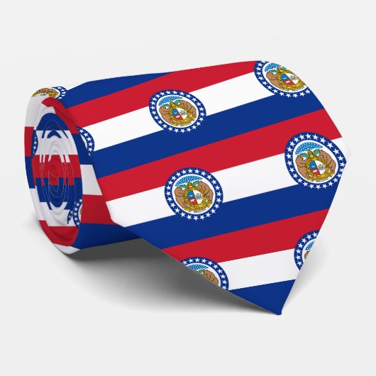 Cravate Drapeau du Missouri (Roulé)