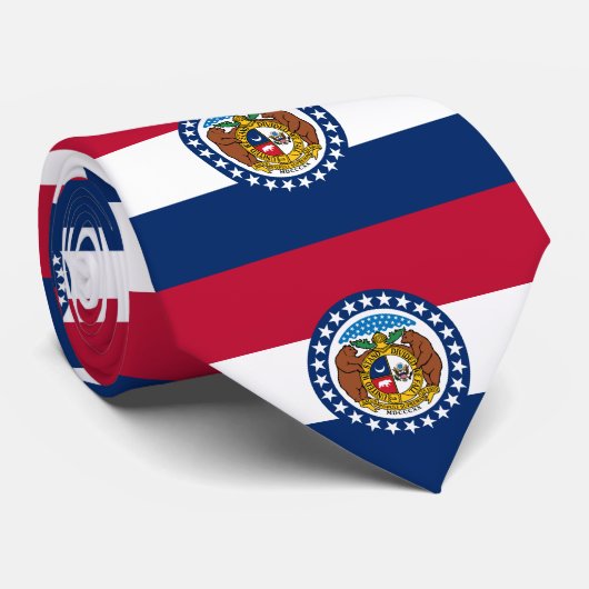 Cravate Drapeau du Missouri (Roulé)