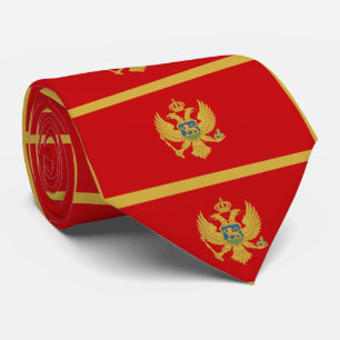 Cravate Drapeau du Monténégro