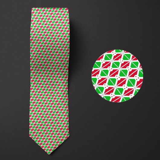 Cravate Drapeau du Motif burundais