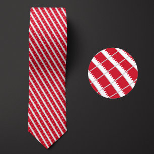 Cravate Drapeau du Motif de Bahreïn Necktie met en évidenc