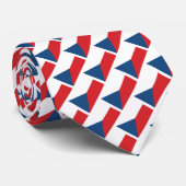 Cravate Drapeau du Motif de la République tchèque (Roulé)