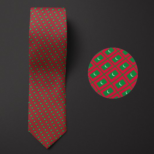 Cravate Drapeau du Motif des Maldives