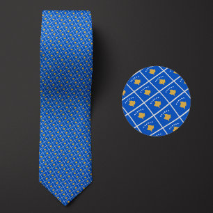 Cravate Drapeau du Motif du Kosovo